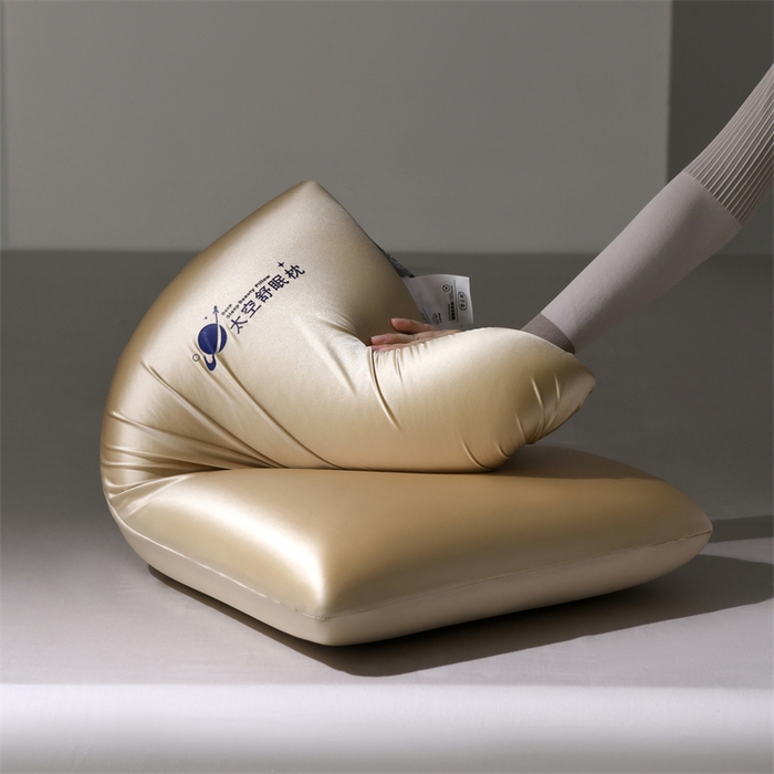 91家纺网 家纺一手货源 找家纺 爱来伊家纺 2025新款太空深睡枕护颈枕记忆枕侧睡护颈椎助睡眠枕头枕芯 香槟金