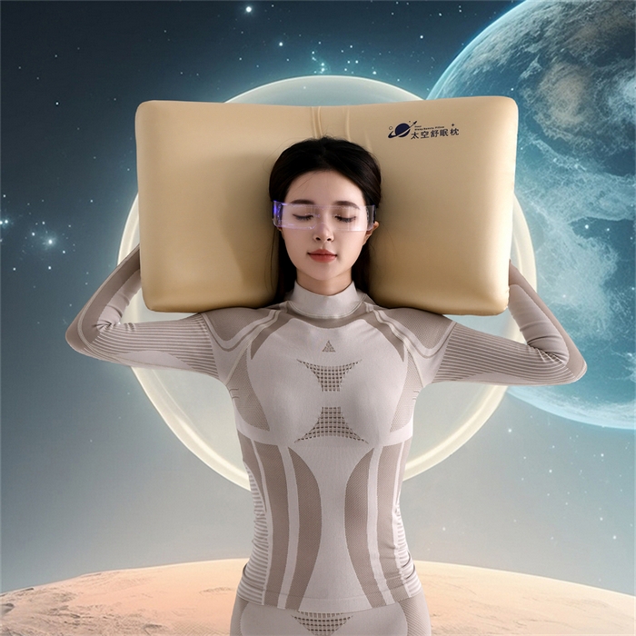 91家纺网 家纺一手货源 找家纺 爱来伊家纺 2025新款太空深睡枕护颈枕记忆枕侧睡护颈椎助睡眠枕头枕芯 香槟金