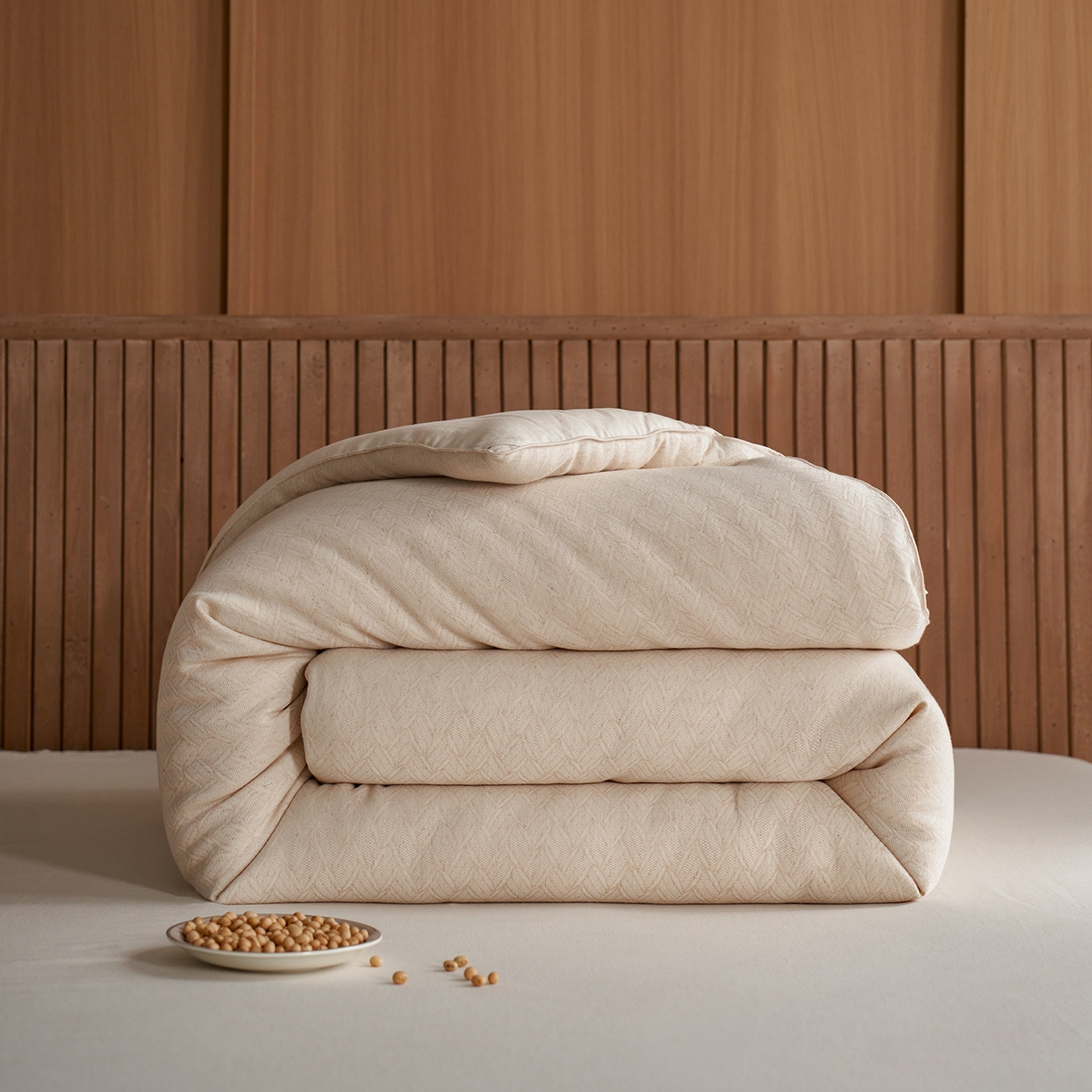 91家纺网 家纺一手货源 找家纺 （总）丽笙被芯 2025新款亲肤舒适棉麻提花大豆被春秋被冬被被子被芯