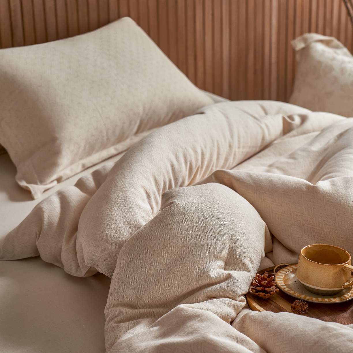 91家纺网 家纺一手货源 找家纺 （总）丽笙被芯 2025新款亲肤舒适棉麻提花大豆被春秋被冬被被子被芯