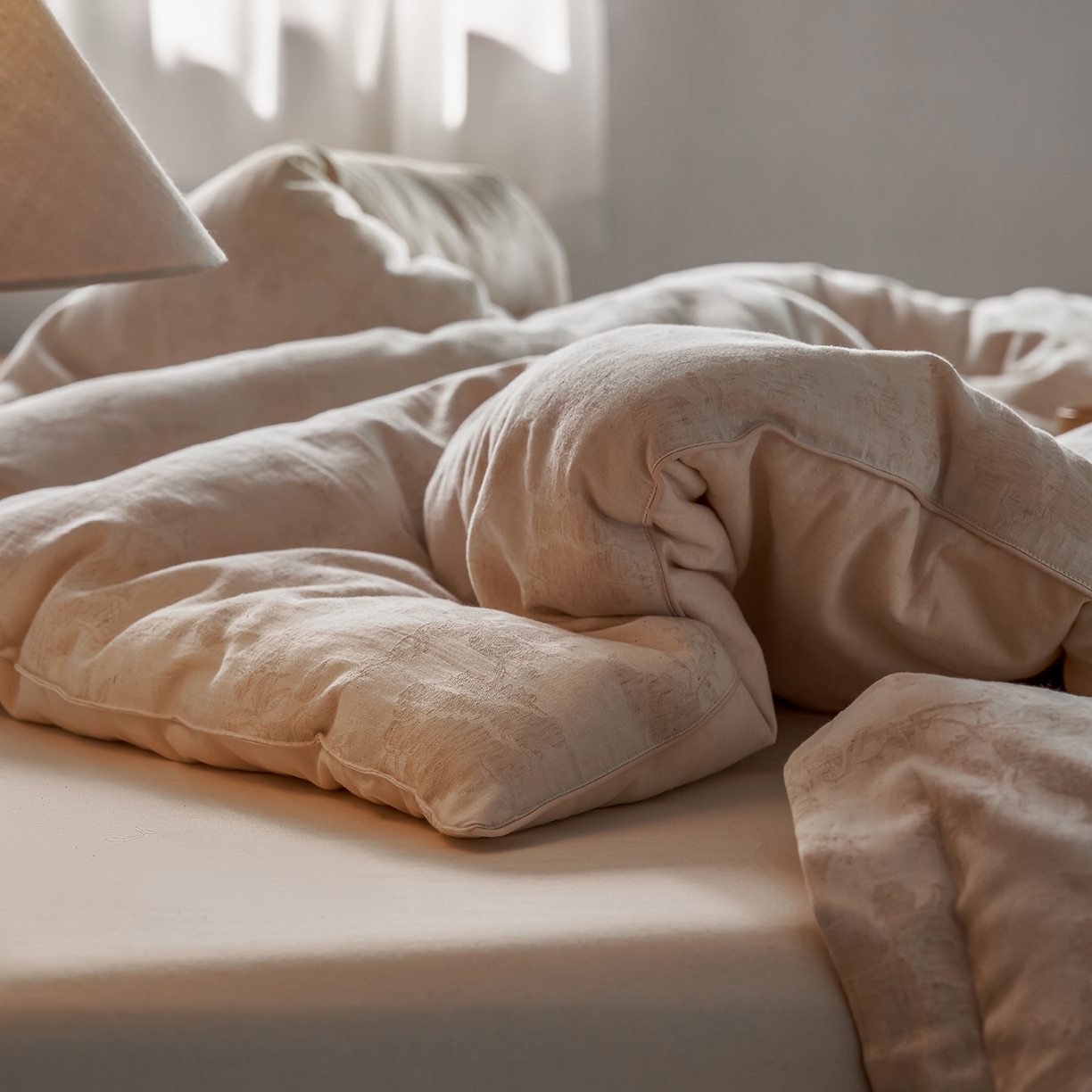 91家纺网 家纺一手货源 找家纺 丽笙被芯 2025新款亲肤舒适棉麻提花大豆被春秋被冬被被子被芯 璐希尔