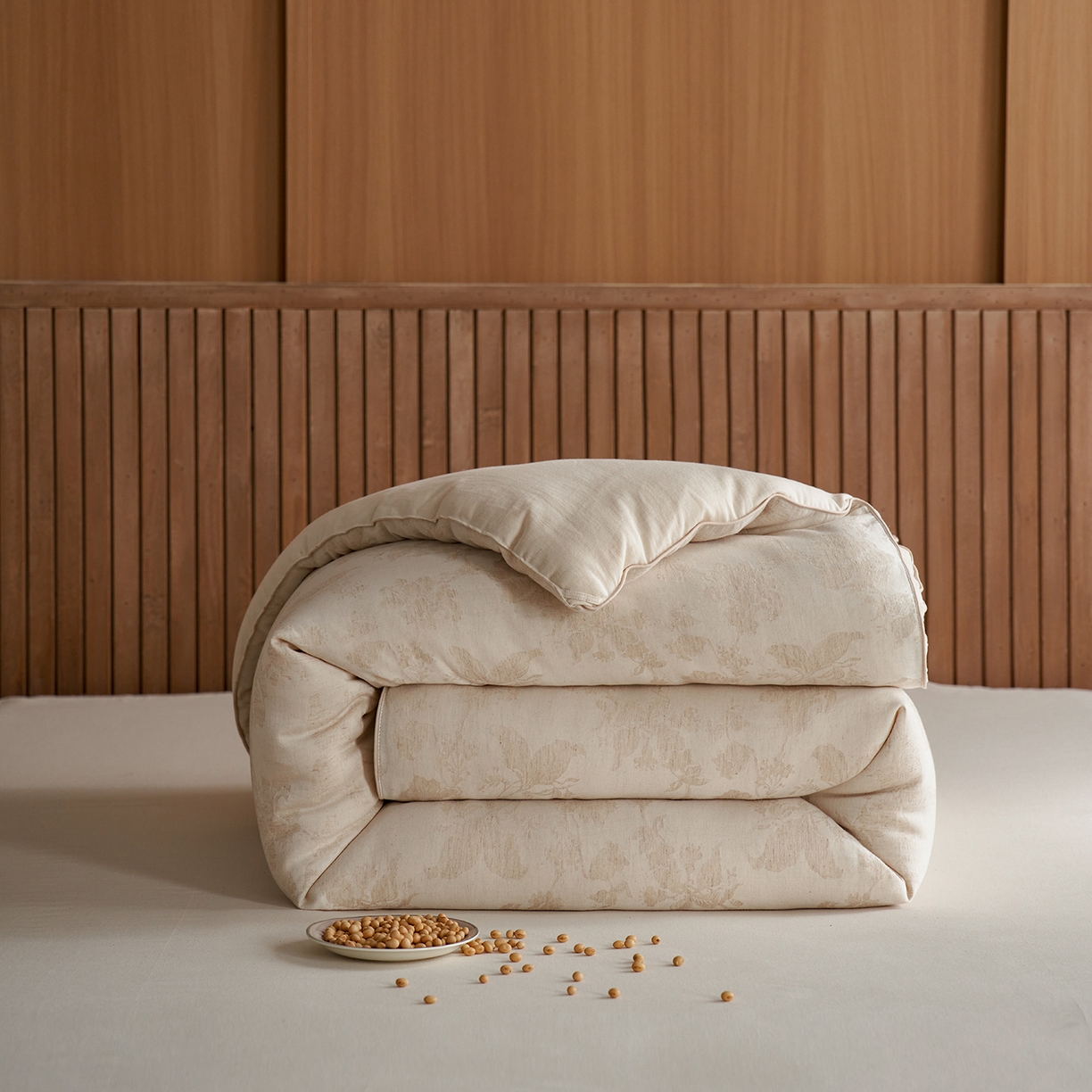 丽笙被芯 2025新款亲肤舒适棉麻提花大豆被春秋被冬被被子被芯 璐希尔