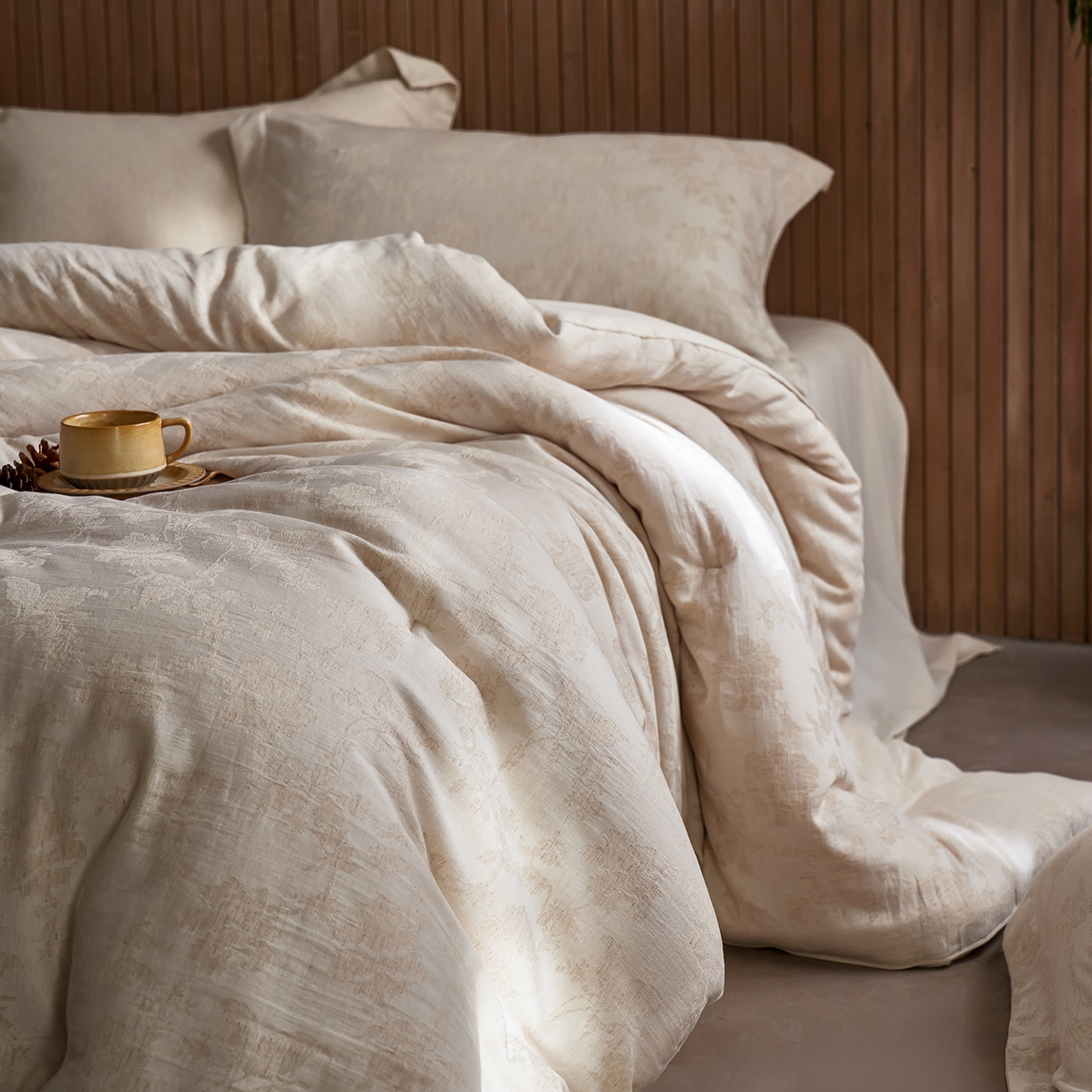 91家纺网 家纺一手货源 找家纺 丽笙被芯 2025新款亲肤舒适棉麻提花大豆被春秋被冬被被子被芯 璐希尔