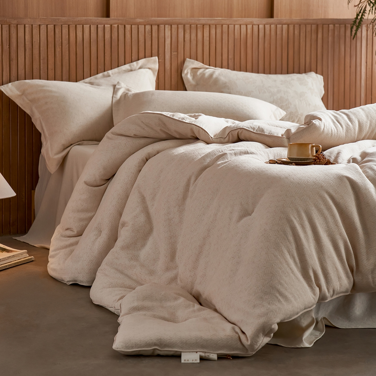 91家纺网 家纺一手货源 找家纺 丽笙被芯 2025新款亲肤舒适棉麻提花大豆被春秋被冬被被子被芯 蕾卡斯