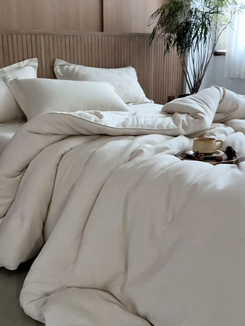 91家纺网 家纺一手货源 找家纺 丽笙被芯 2025新款亲肤舒适棉麻提花大豆被春秋被冬被被子被芯 蕾卡斯