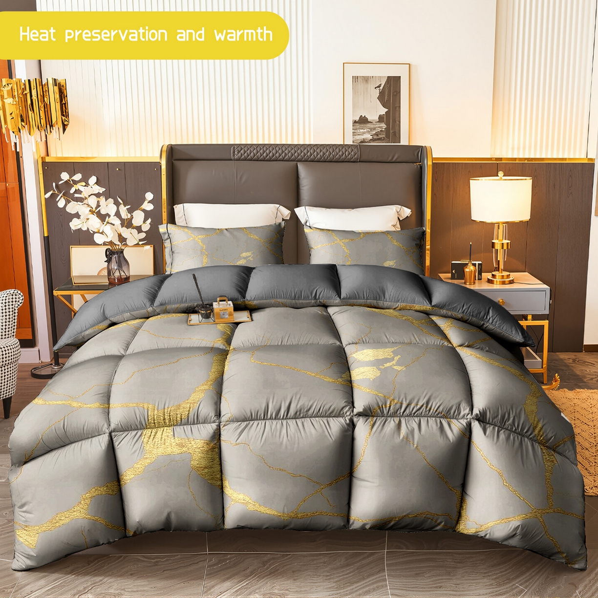 91家纺网 家纺一手货源 找家纺 （总）合纵跨境工厂 一件定制pod模式跨境被子90G水洗棉被芯单品三件套一件代发希音集采亚马逊速卖通-24小时内发货