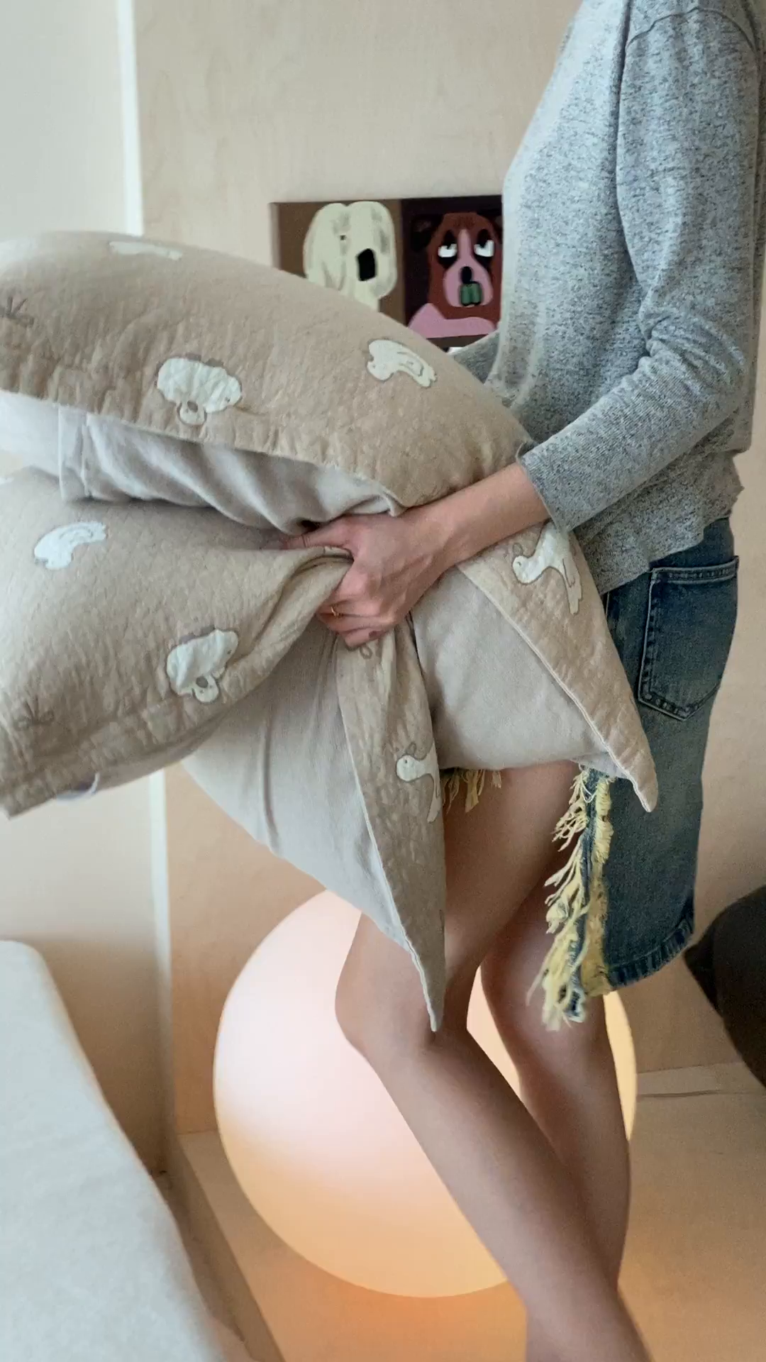 91家纺网 家纺一手货源 找家纺 麻依 2025新款安心棉纱布枕套全棉四层纱布枕套 可爱鸭鸭