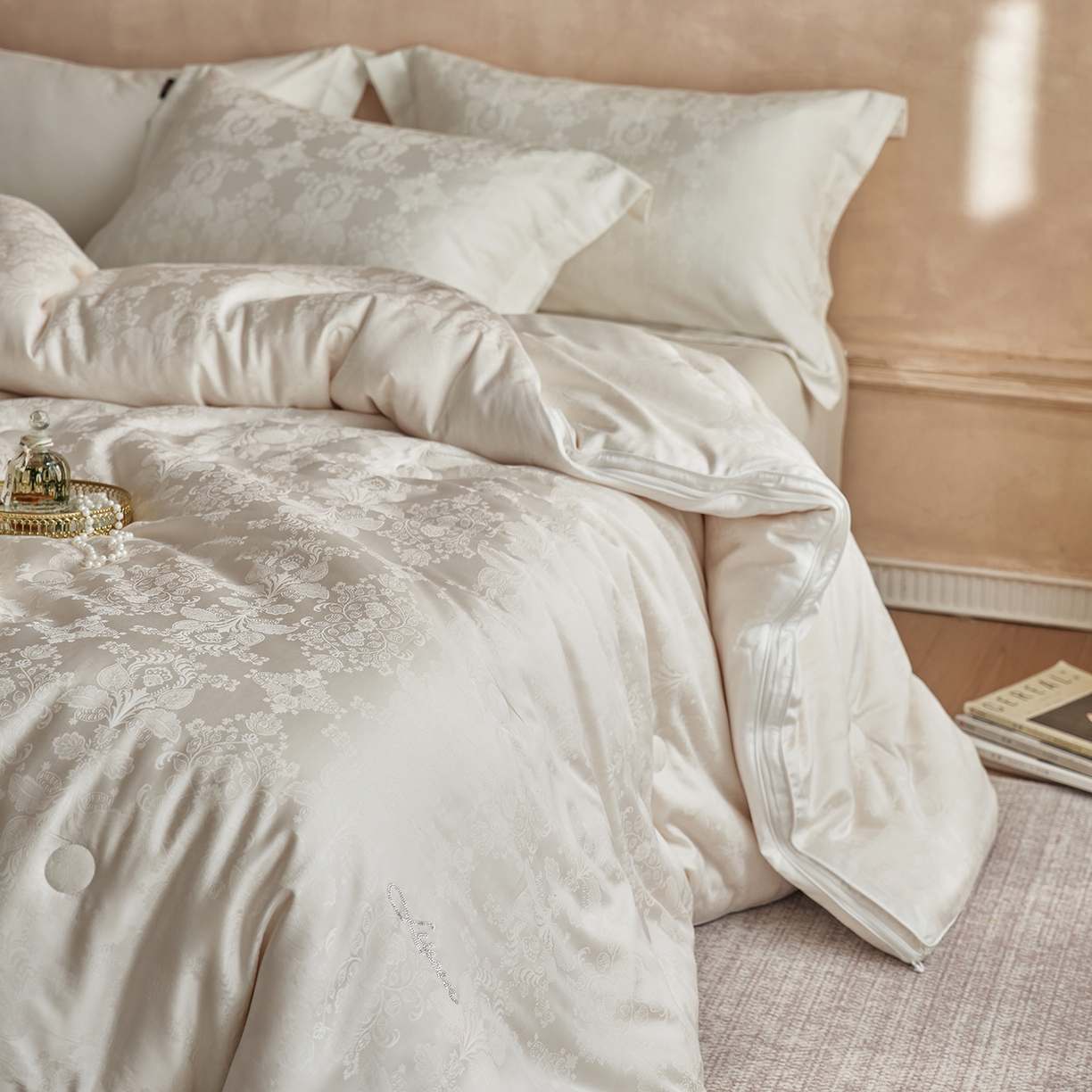 91家纺网 家纺一手货源 找家纺 丽笙被芯 2025新款亲肤舒适荣耀35李官奇大豆被春秋被冬被子母被被子被芯 李官奇大豆被子母被