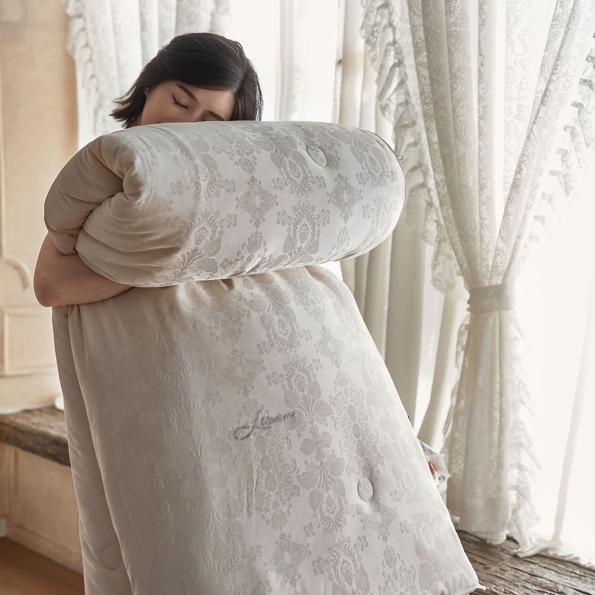 91家纺网 家纺一手货源 找家纺 丽笙被芯 2025新款亲肤舒适荣耀35李官奇大豆被春秋被冬被子母被被子被芯 李官奇大豆被子母被