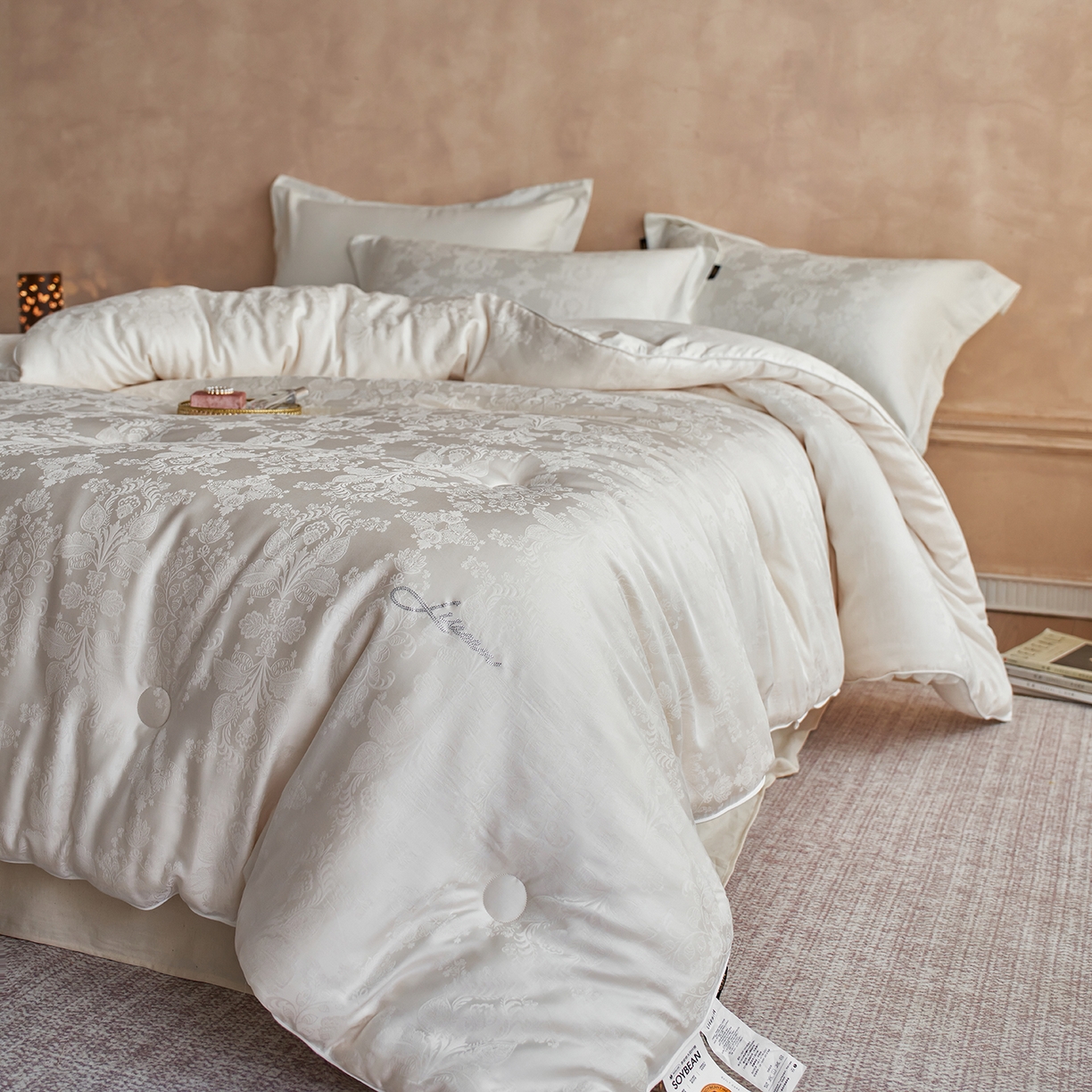 91家纺网 家纺一手货源 找家纺 丽笙被芯 2025新款亲肤舒适荣耀35李官奇大豆被春秋被冬被子母被被子被芯 李官奇大豆被