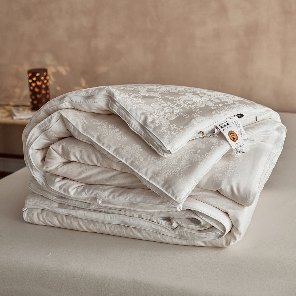 91家纺网 家纺一手货源 找家纺 丽笙被芯 2025新款亲肤舒适荣耀35李官奇大豆被春秋被冬被子母被被子被芯 李官奇大豆被子母被