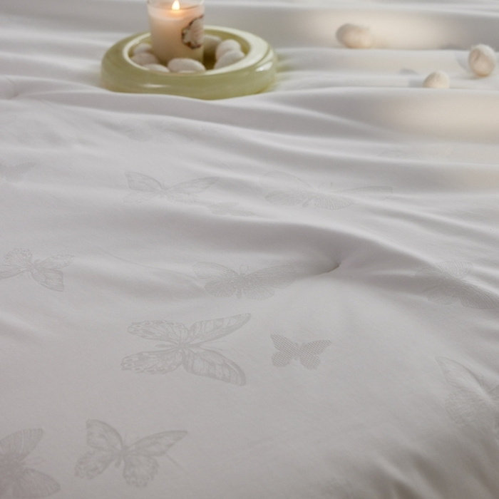 91家纺网 家纺一手货源 找家纺 （总）丽笙被芯 2025新款亲肤舒适巴马桑蚕丝被夏被四季被冬被被子被芯-蝶影