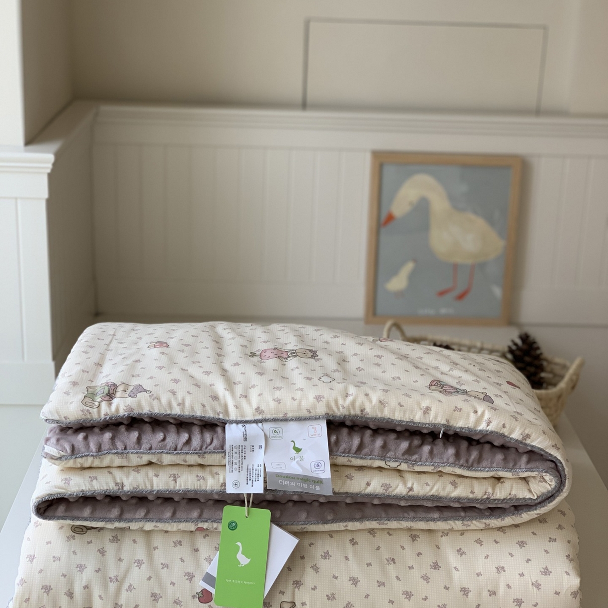 91家纺网 家纺一手货源 找家纺 汇庭 2025秋冬新款幸运豆单人春秋系列 小熊绅士