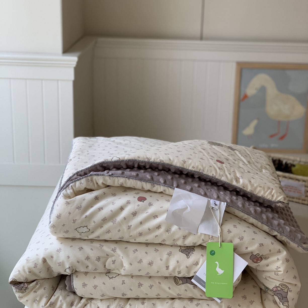 91家纺网 家纺一手货源 找家纺 汇庭 2025秋冬新款幸运豆单人春秋系列 小熊绅士