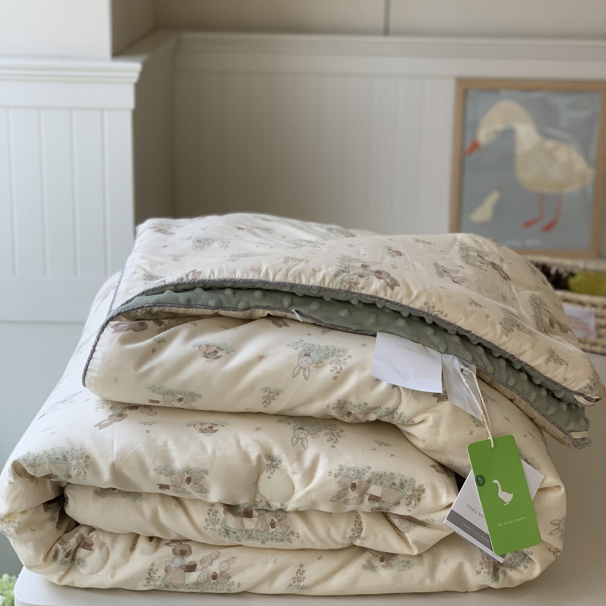 91家纺网 家纺一手货源 找家纺 汇庭 2025秋冬新款幸运豆单人春秋系列 萌萌兔