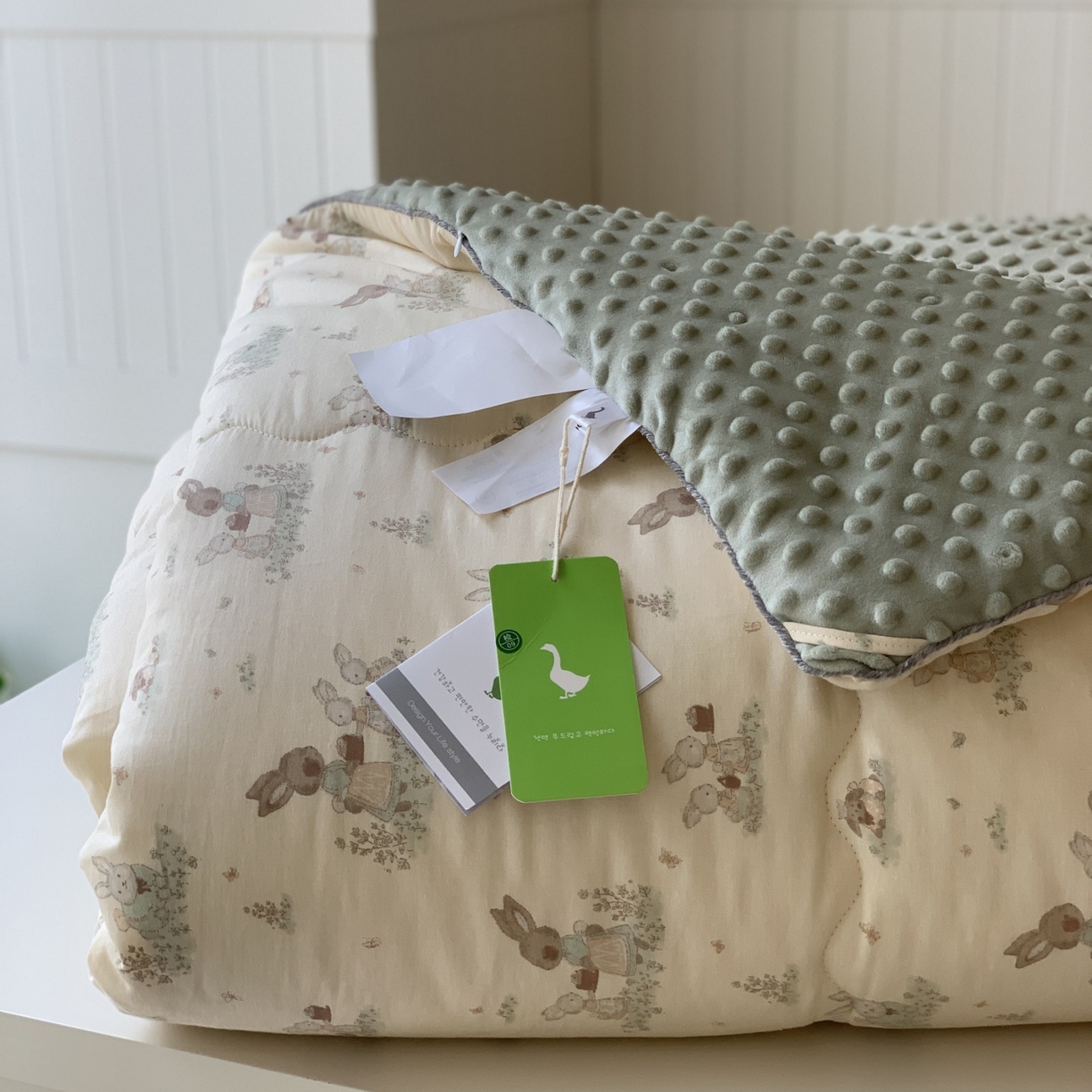 91家纺网 家纺一手货源 找家纺 汇庭 2025秋冬新款幸运豆单人春秋系列 萌萌兔