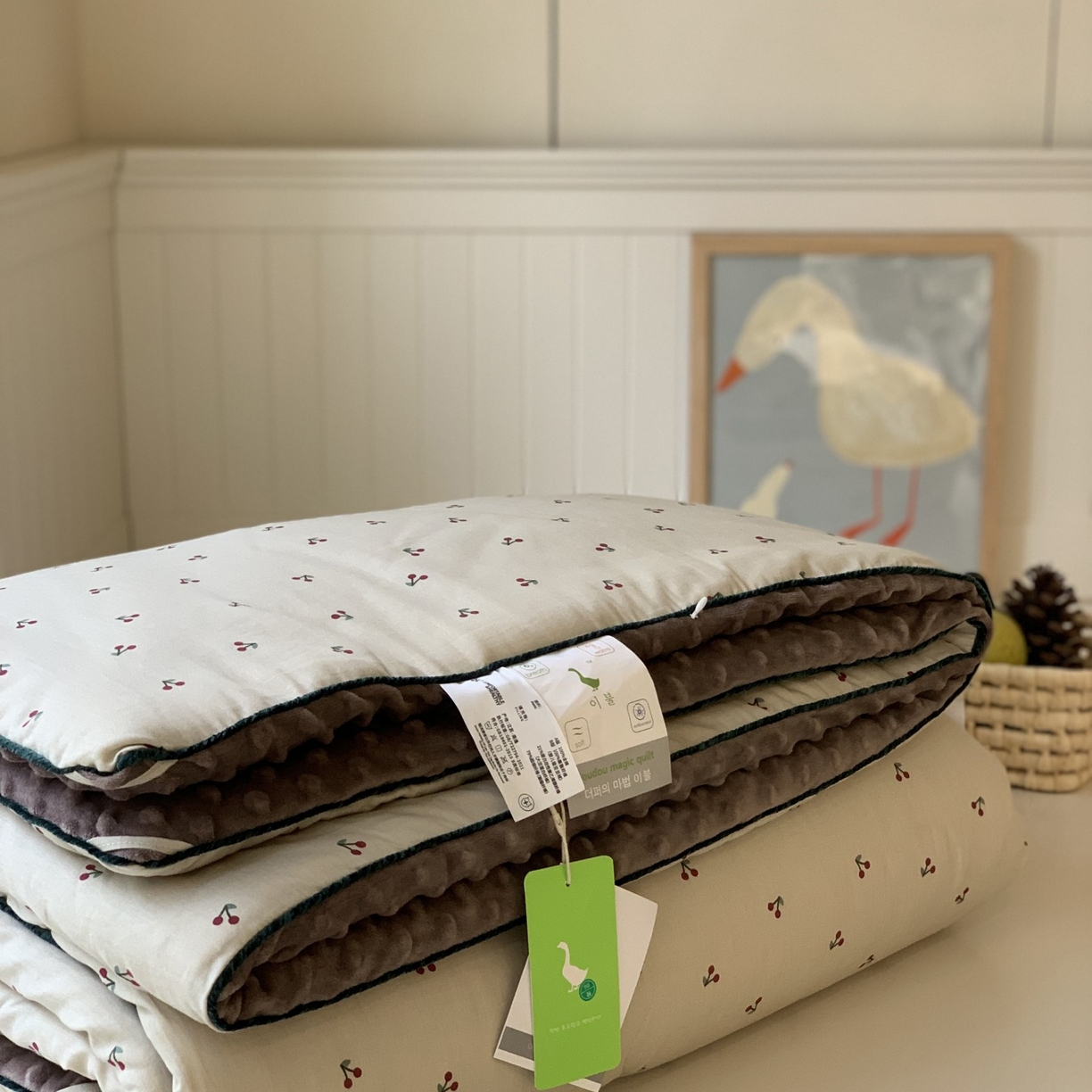 91家纺网 家纺一手货源 找家纺 汇庭 2025秋冬新款幸运豆单人春秋系列 车厘子