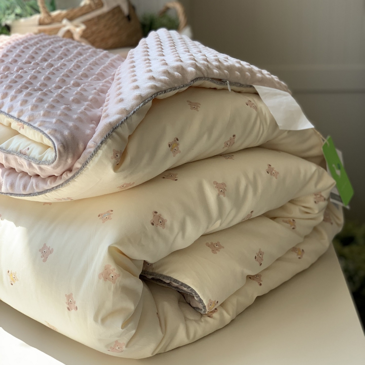 91家纺网 家纺一手货源 找家纺 汇庭 2025秋冬新款幸运豆单人春秋系列 小奶熊