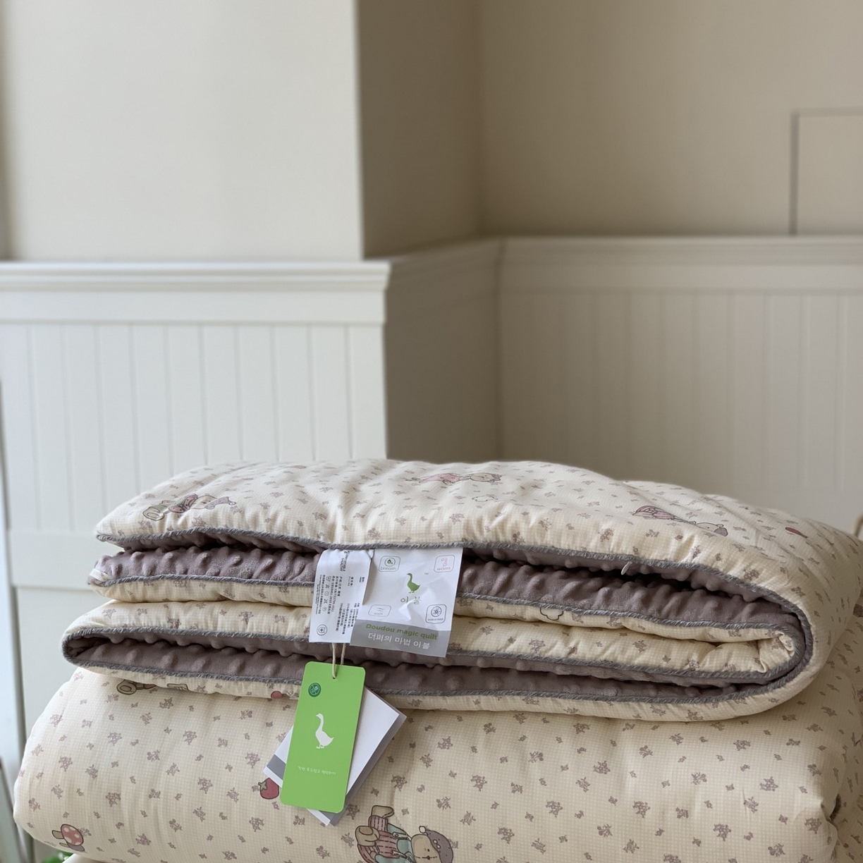 91家纺网 家纺一手货源 找家纺 汇庭 2025秋冬新款幸运豆单人春秋系列 小熊绅士