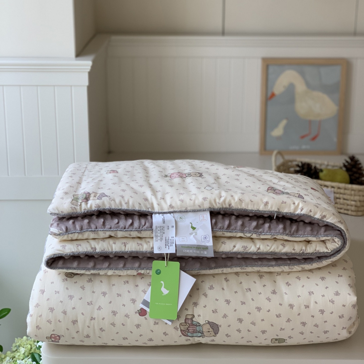 91家纺网 家纺一手货源 找家纺 汇庭 2025秋冬新款幸运豆单人春秋系列 小熊绅士