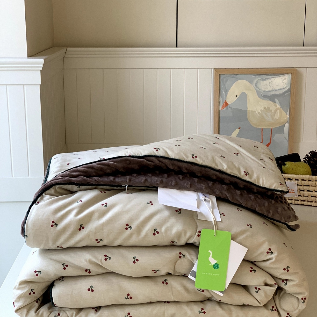 91家纺网 家纺一手货源 找家纺 汇庭 2025秋冬新款幸运豆单人春秋系列 车厘子