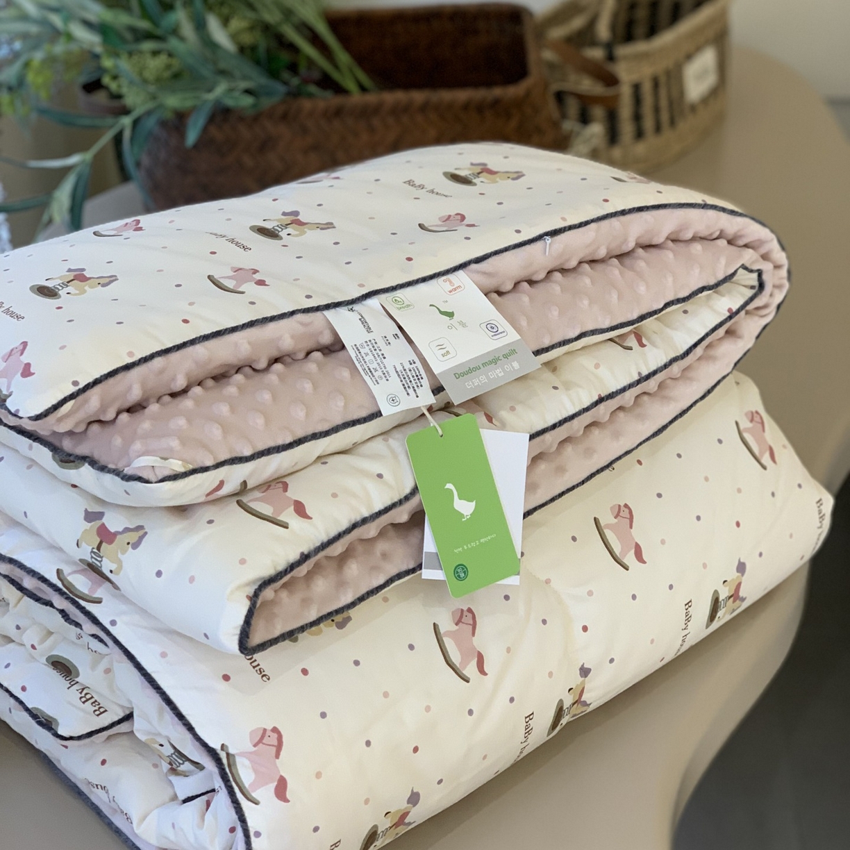 91家纺网 家纺一手货源 找家纺 汇庭 2025秋冬新款幸运豆单人春秋系列 可爱贝贝