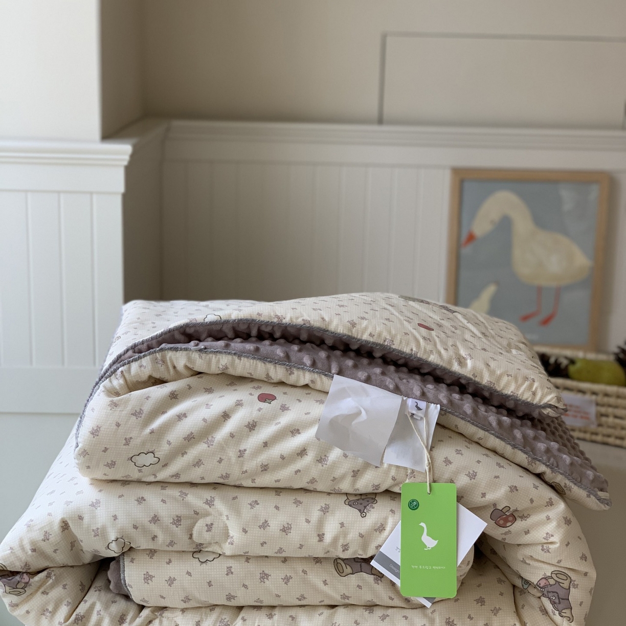 91家纺网 家纺一手货源 找家纺 汇庭 2025秋冬新款幸运豆单人春秋系列 小熊绅士