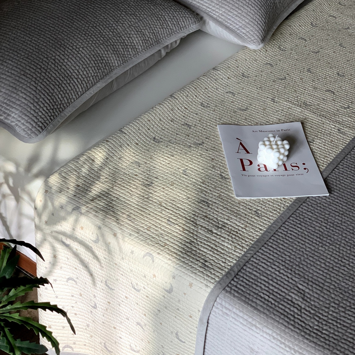 91家纺网 家纺一手货源 找家纺 汇庭 2025秋冬新款绒绒单品床盖系列 月光星