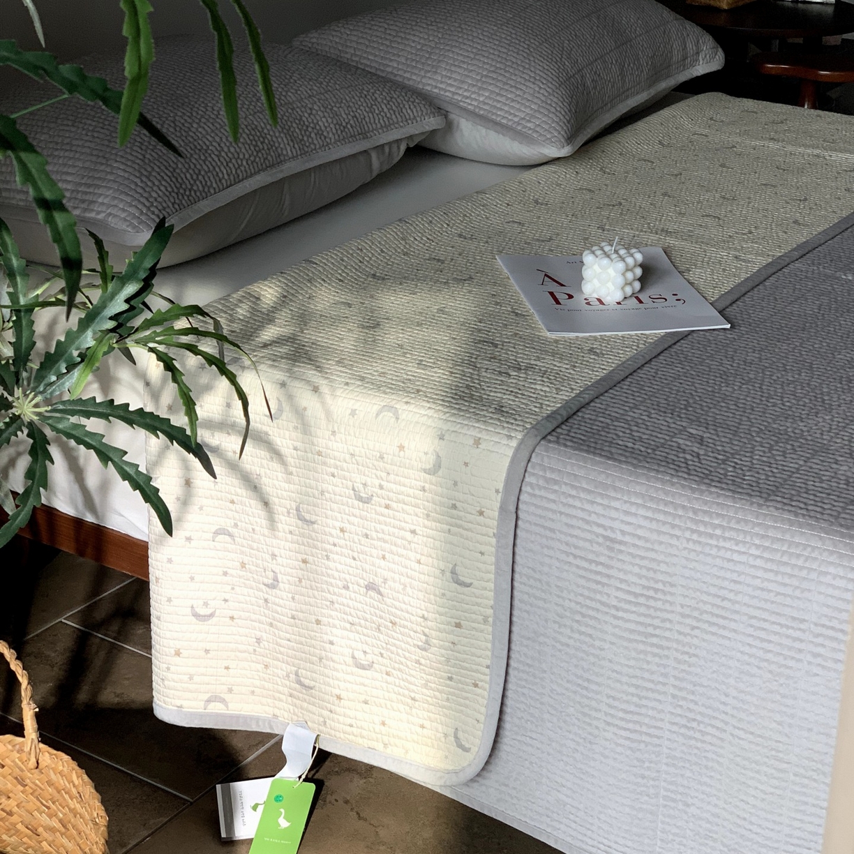 91家纺网 家纺一手货源 找家纺 汇庭 2025秋冬新款绒绒单品床盖系列 月光星