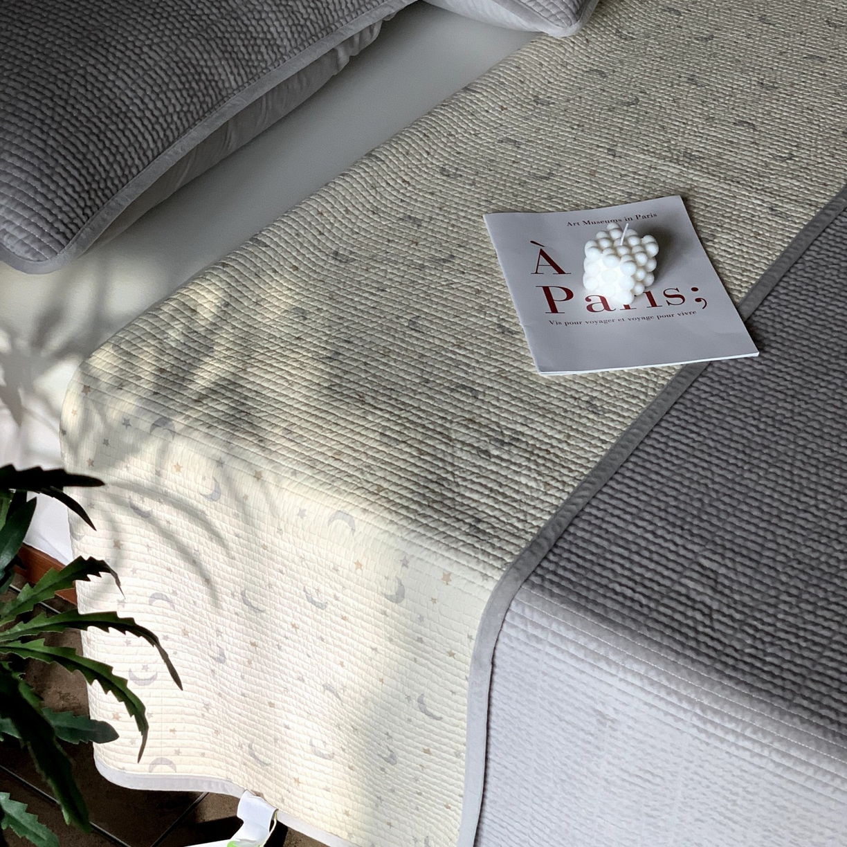 91家纺网 家纺一手货源 找家纺 汇庭 2025秋冬新款绒绒单品床盖系列 月光星