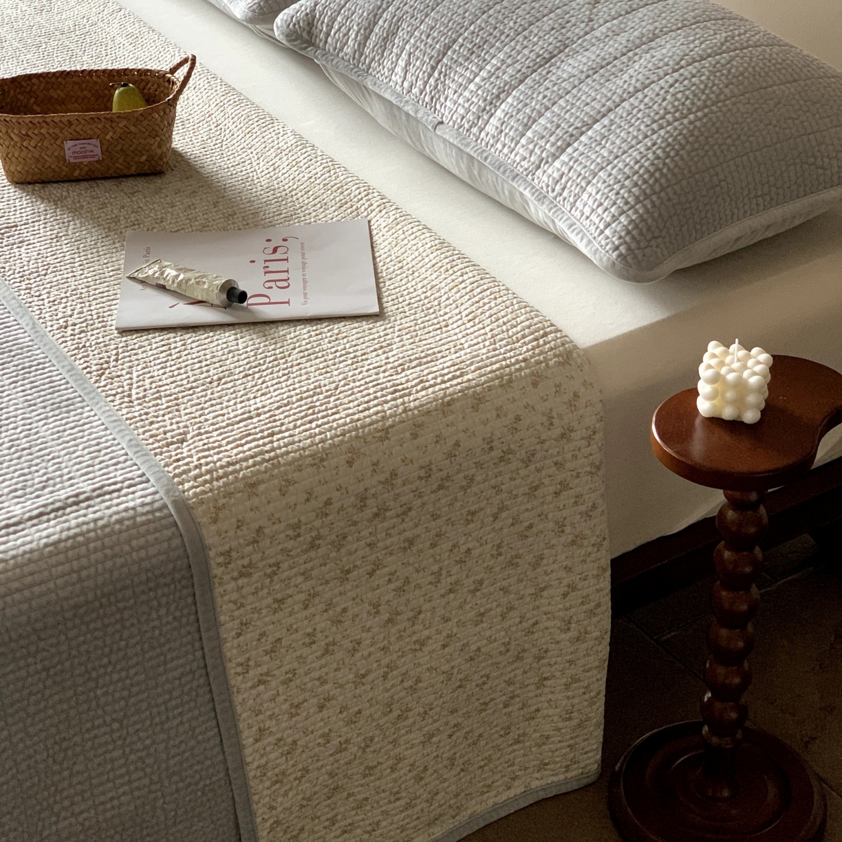 91家纺网 家纺一手货源 找家纺 汇庭 2025秋冬新款绒绒单品床盖系列 梦影兰