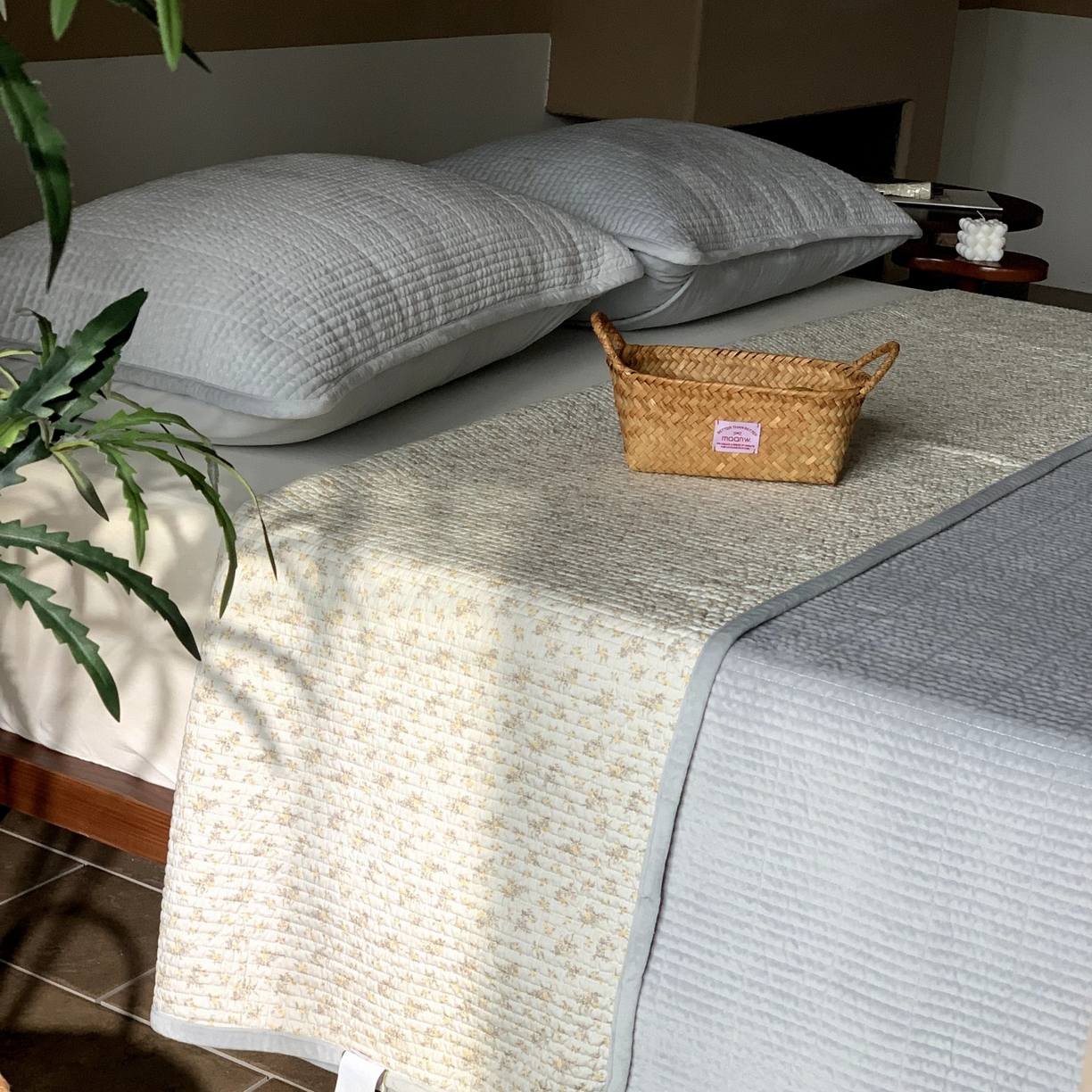 91家纺网 家纺一手货源 找家纺 汇庭 2025秋冬新款绒绒单品床盖系列 梦影兰