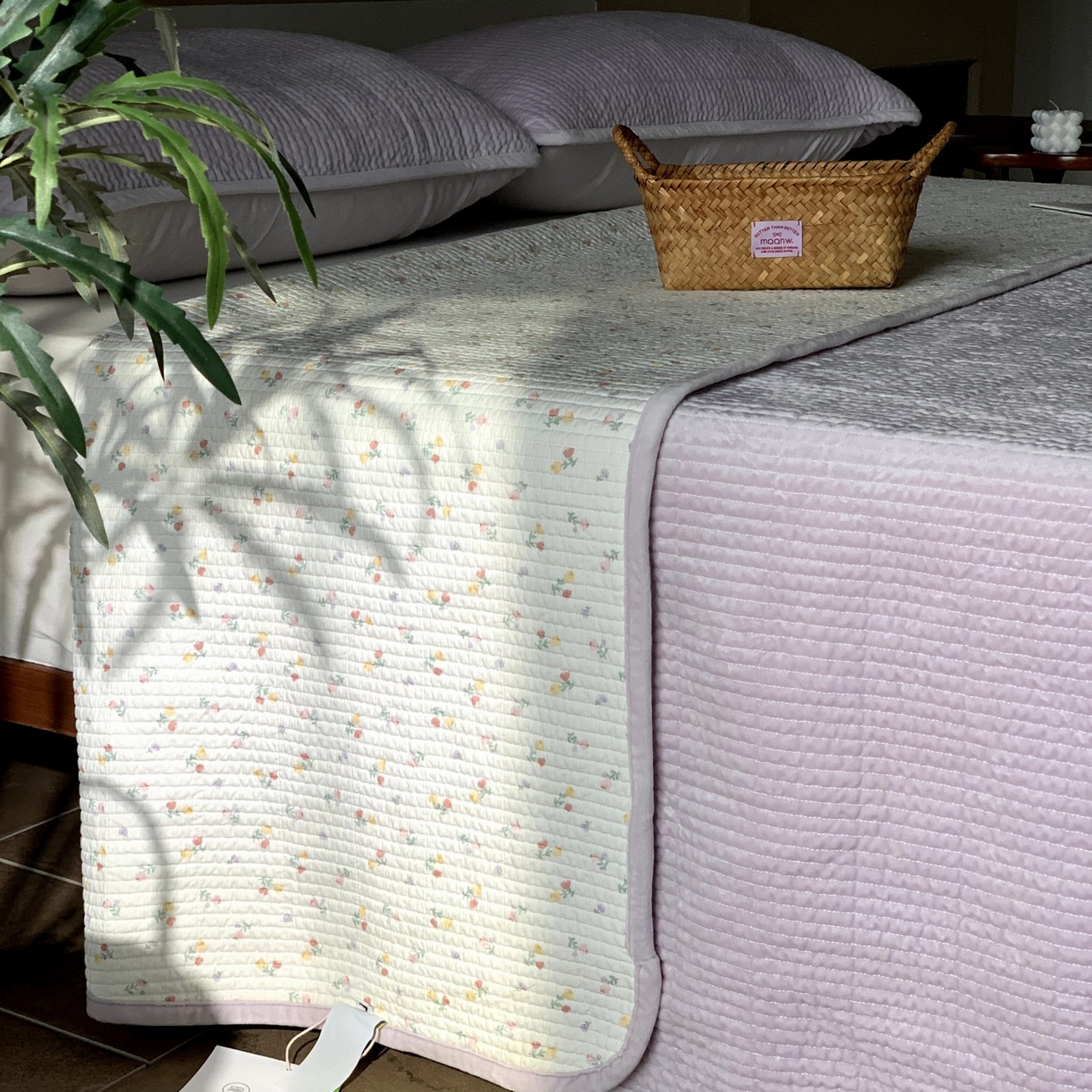 91家纺网 家纺一手货源 找家纺 汇庭 2025秋冬新款绒绒单品床盖系列 阳光小花