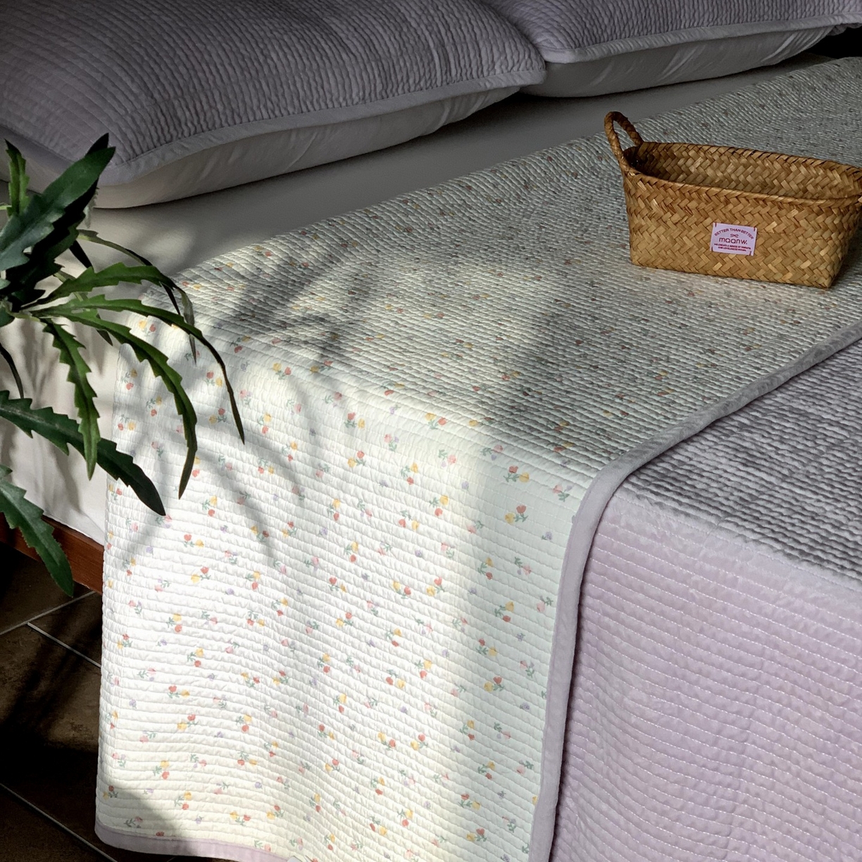 91家纺网 家纺一手货源 找家纺 汇庭 2025秋冬新款绒绒单品床盖系列 阳光小花