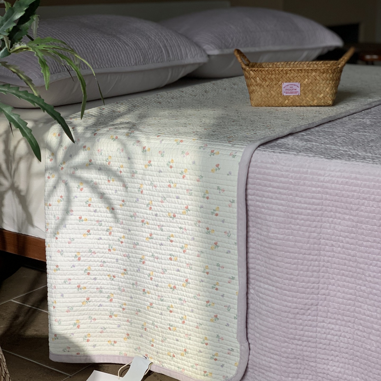 91家纺网 家纺一手货源 找家纺 汇庭 2025秋冬新款绒绒单品床盖系列 阳光小花