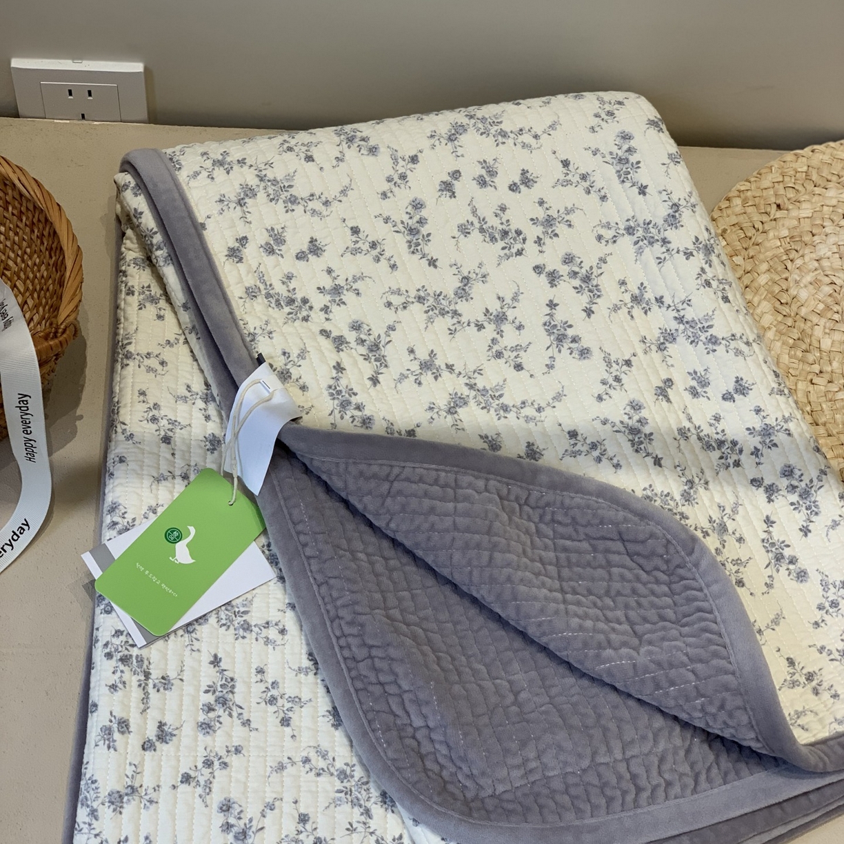 汇庭 2025秋冬新款绒绒单品床盖系列 紫萱