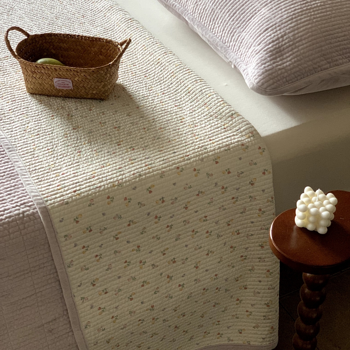 91家纺网 家纺一手货源 找家纺 汇庭 2025秋冬新款绒绒单品床盖系列 阳光小花