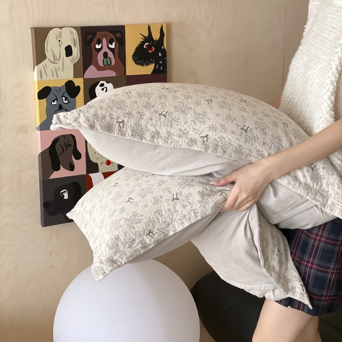 91家纺网 家纺一手货源 找家纺 麻依 2025新款安心棉纱布枕套全棉四层纱布枕套 雪漫