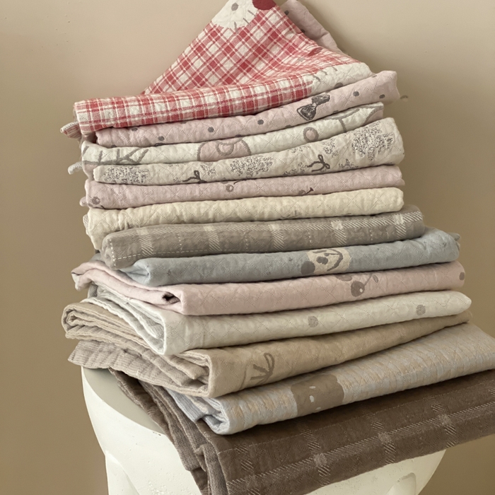 91家纺网 家纺一手货源 找家纺 麻依 2025新款安心棉纱布枕套全棉四层纱布枕套 组合图