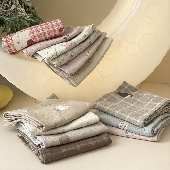 91家纺网 家纺一手货源 找家纺 麻依 2025新款安心棉纱布枕套全棉四层纱布枕套 组合图