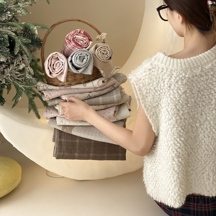 91家纺网 家纺一手货源 找家纺 麻依 2025新款安心棉纱布枕套全棉四层纱布枕套 组合图