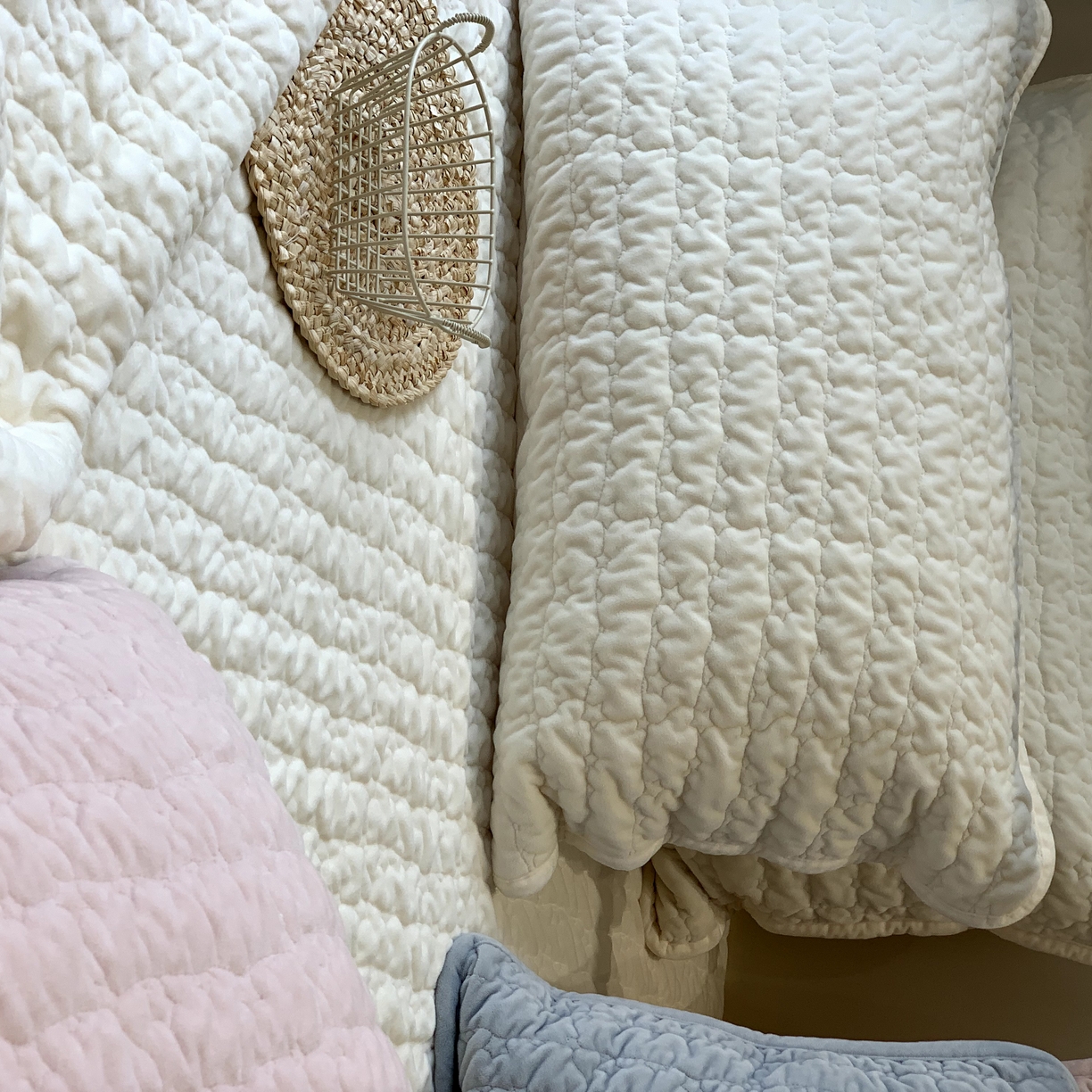 91家纺网 家纺一手货源 找家纺 （总）汇庭 2025秋冬新款海洋星床盖三件套系列