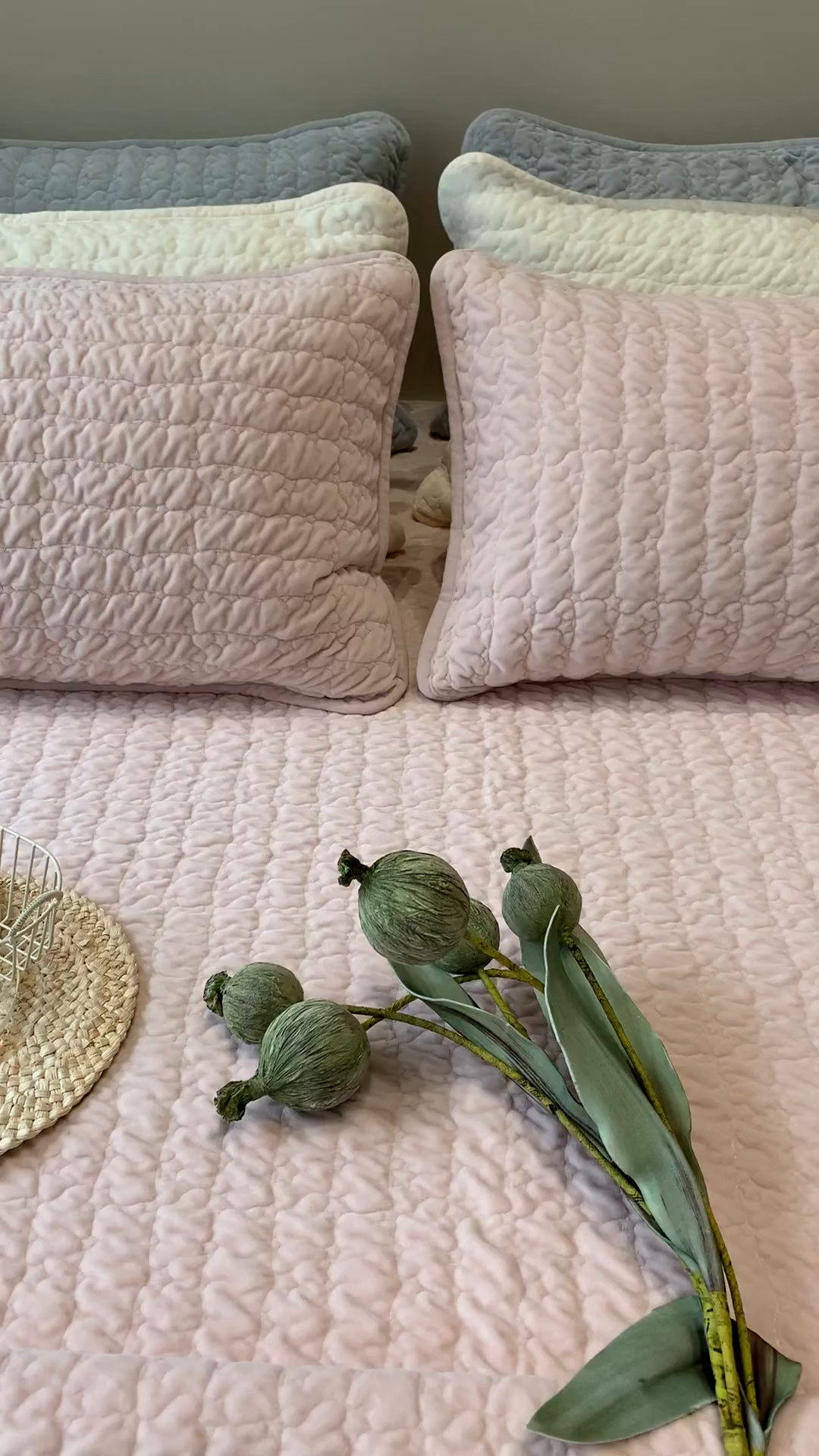 91家纺网 家纺一手货源 找家纺 汇庭 2025秋冬新款海洋星床盖三件套系列 粉色