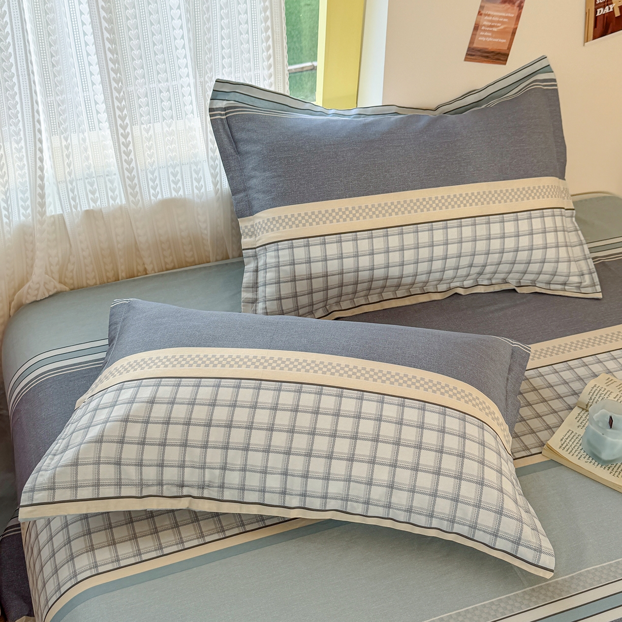 91家纺网 家纺一手货源 找家纺 （总）尚帛 2026新款全棉品质喷气印花爆款四件套 多规格套件 单品系列-单枕套