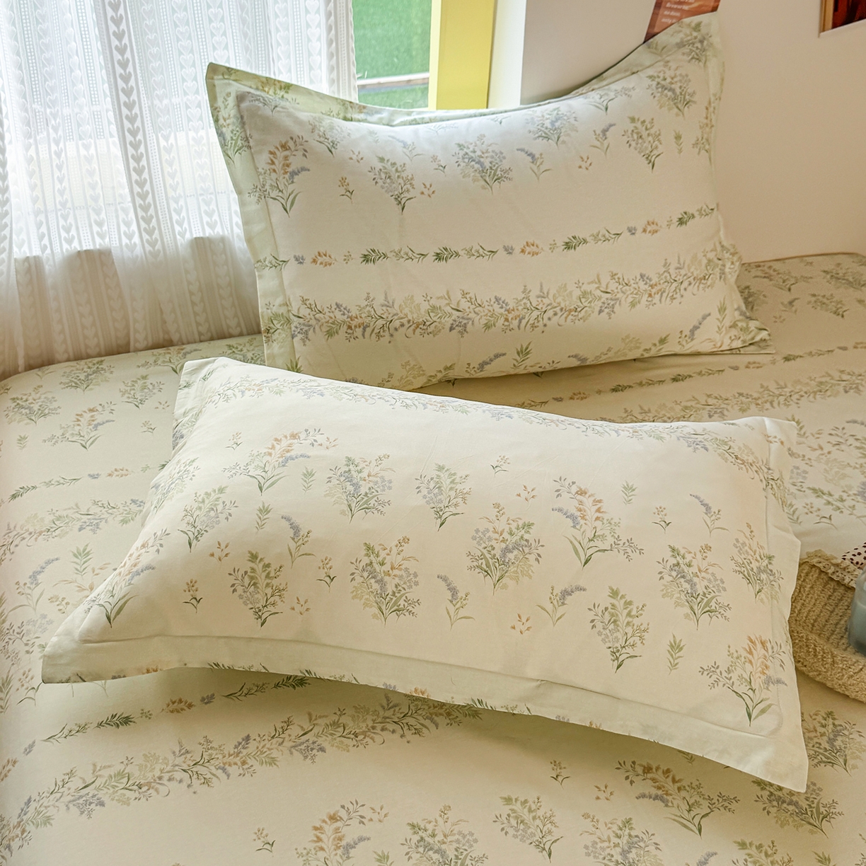 91家纺网 家纺一手货源 找家纺 （总）尚帛 2026新款全棉品质喷气印花爆款四件套 多规格套件 单品系列-单枕套