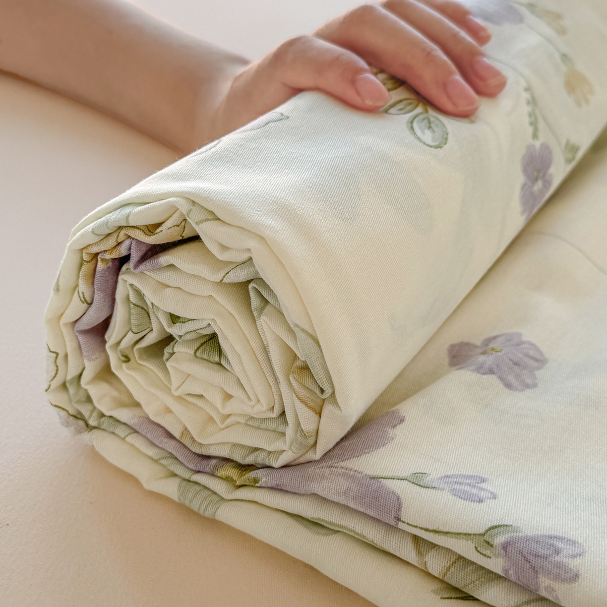 91家纺网 家纺一手货源 找家纺 尚帛 2026新款全棉品质喷气印花爆款四件套 多规格套件 单品系列-单枕套 爱的花海