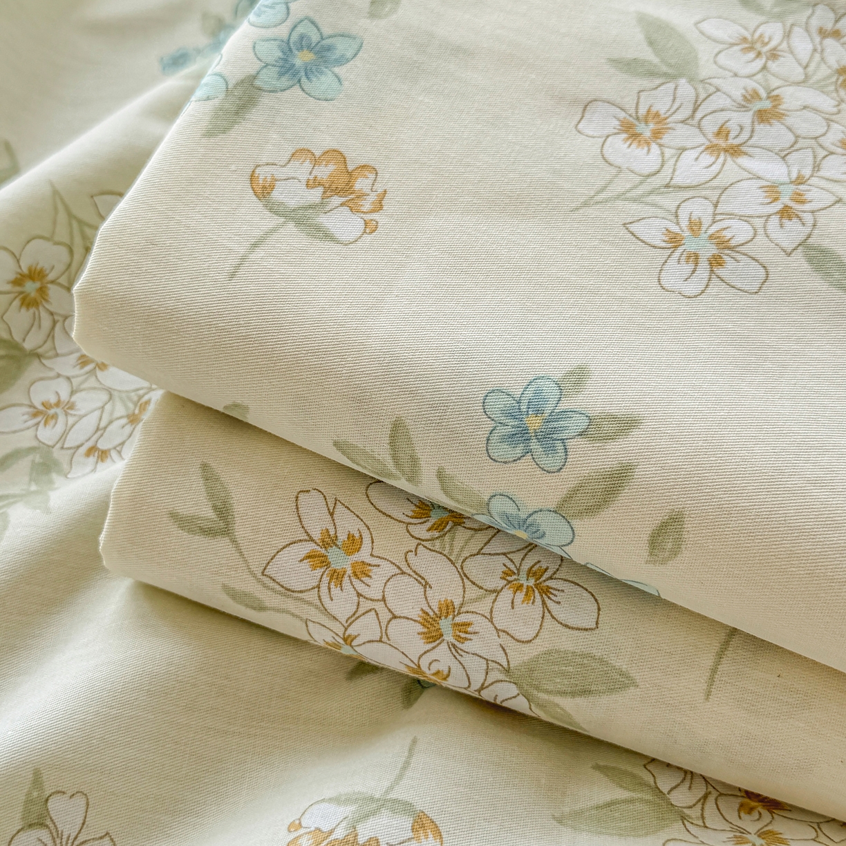 91家纺网 家纺一手货源 找家纺 尚帛 2026新款全棉品质喷气印花爆款四件套 多规格套件 单品系列-单枕套 春漫庭