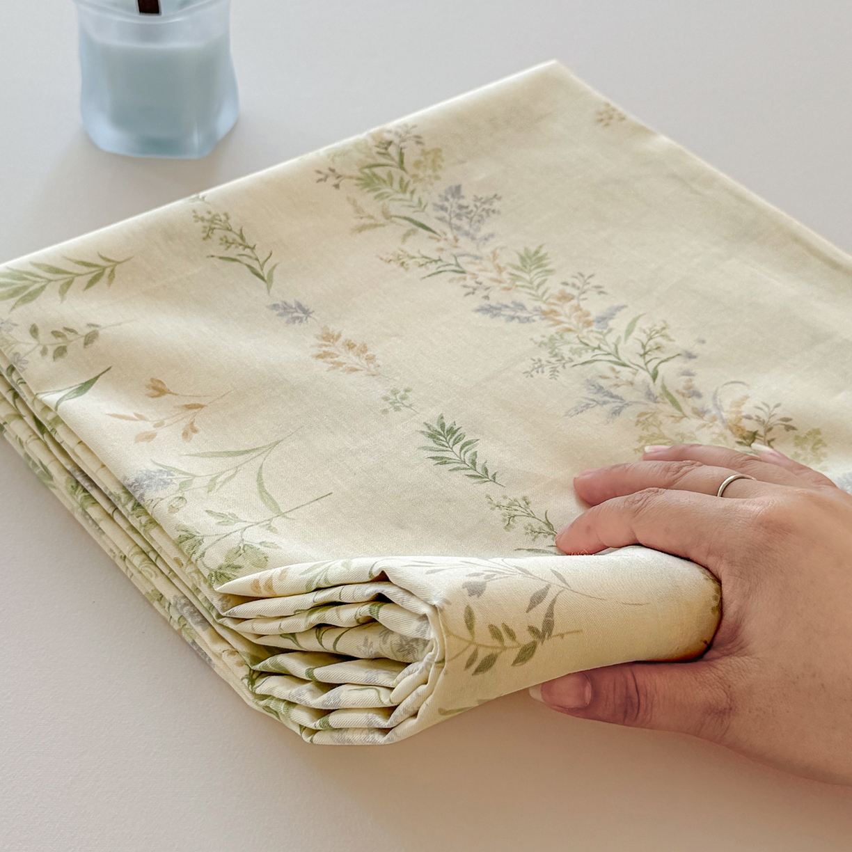 91家纺网 家纺一手货源 找家纺 尚帛 2026新款全棉品质喷气印花爆款四件套 多规格套件 单品系列-单枕套 丛草集