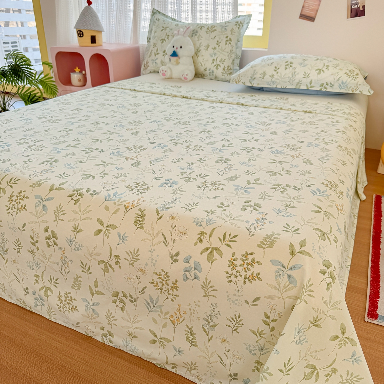 91家纺网 家纺一手货源 找家纺 尚帛 2026新款全棉品质喷气印花爆款四件套 多规格套件 单品系列-单枕套 浅草繁花