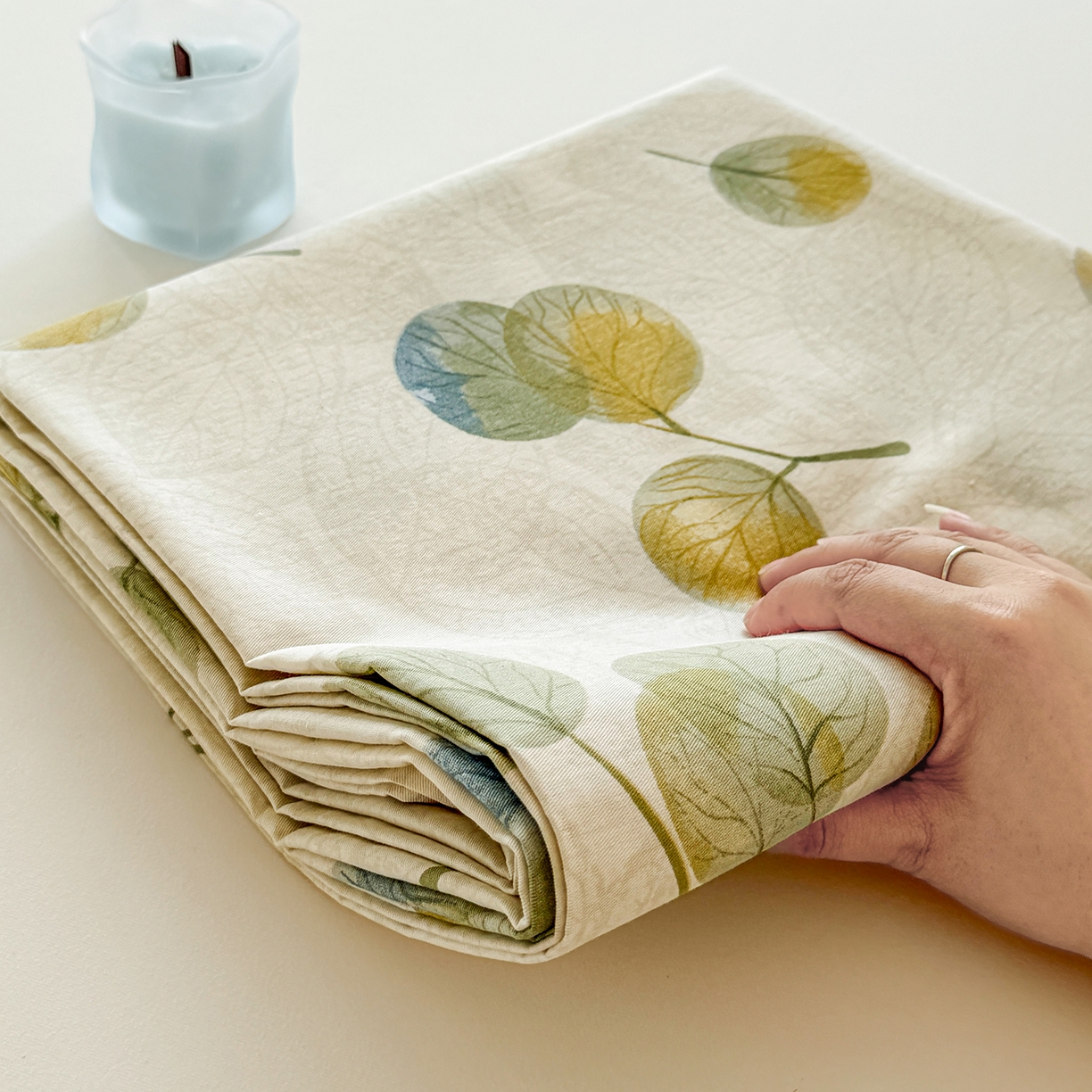 91家纺网 家纺一手货源 找家纺 尚帛 2026新款全棉品质喷气印花爆款四件套 多规格套件 单品系列-单枕套 秋飘铃